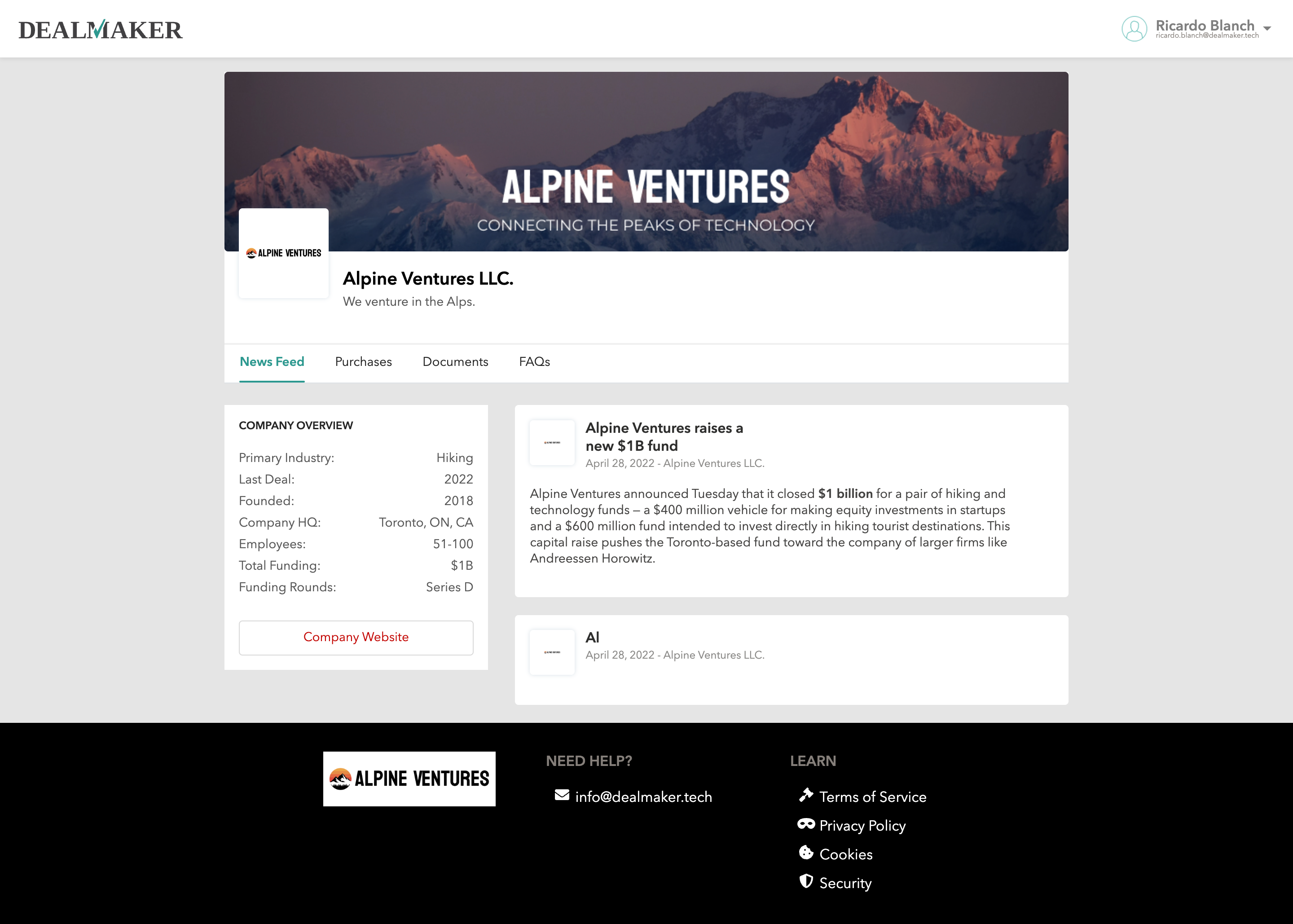 Alpine-newsfeed